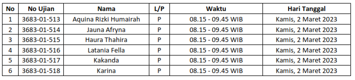 wawancara prestasi kamis 3