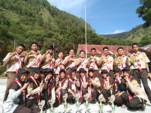 Atta! Pramuka MAN 1 Aceh Tengah Raih Juara Umum Lomba Pengembaraan Tradisional Tingkat Penegak